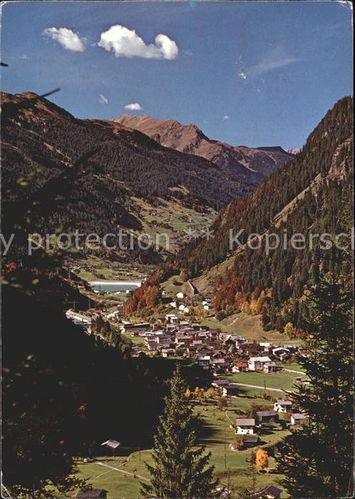 Partenen Vorarlberg mit Staubecken Rifa und Gweilspitze