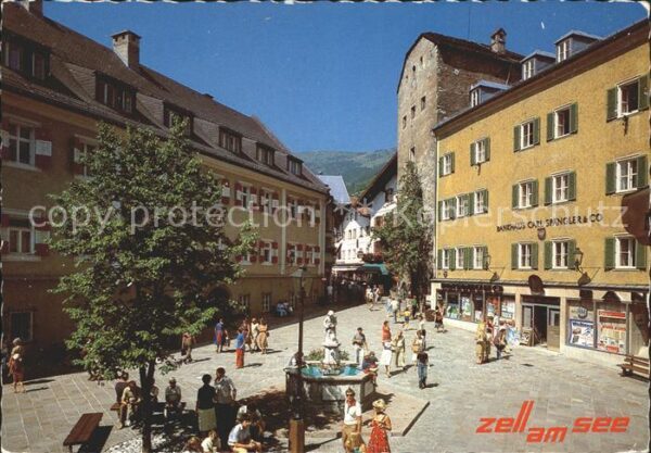 Zell See Fussgängerzone Stadtplatz mit Kastnertu
