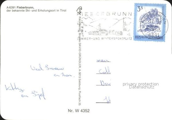 Fieberbrunn Tirol Dorfpartie Kirche – Bild 2