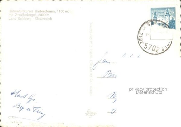 Hinterglemm Saalbach mit Zwölferkogel Trachtenmädchen – Bild 2