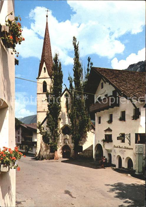 Pfunds Dorfstrasse Kirche