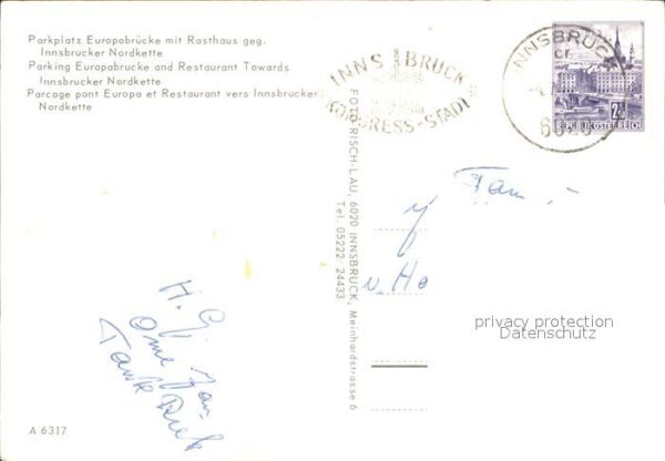Innsbruck Parkplatz Europabrücke mit Rasthaus und – Bild 2