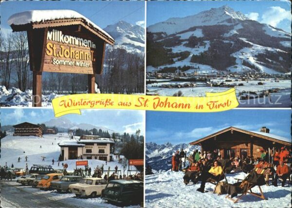 St Johann Tirol Motiv mit Kitzbüheler Horn Totalansicht