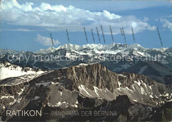 Raetikon Blick von der Sulzfluh auf Schweizer Al