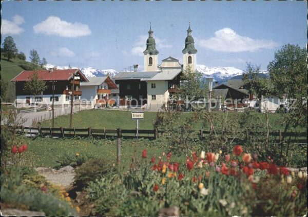 Brixen Thale Ortsansicht Kirche Kitzbüheler Alpen