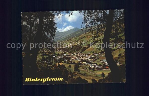 Hinterglemm Saalbach mit Talschluss Totalansicht