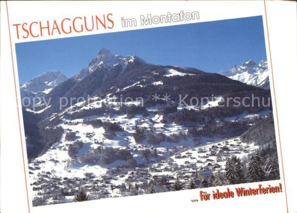 Tschagguns Vorarlberg mit Mittagspitze und Drei Türme