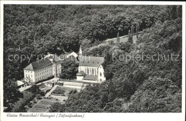 Marienthal Kloster Rheingau Kloster Marienthal Fliegeraufnahme