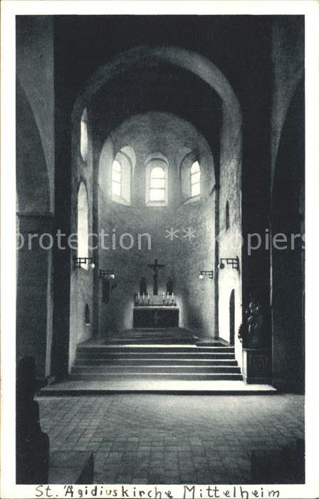 Mittelheim Rheingau St. Ägidiuskirche Chorpartie