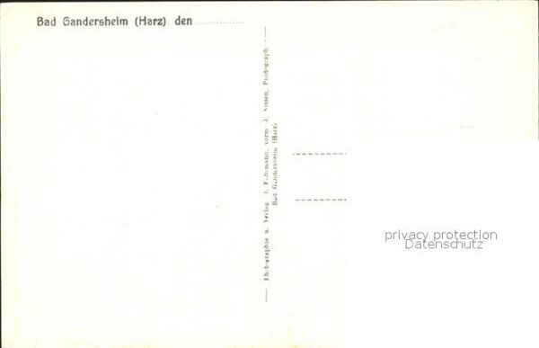 Bad Gandersheim Rathaus Münster Abtei Steindruck Kraus – Bild 2