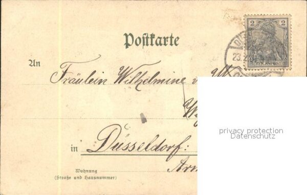 Duesseldorf Kriegerdenkmal Litho – Bild 2