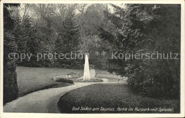 Bad Soden Taunus Kurpark Sprudel
