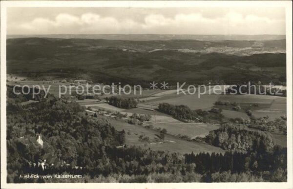 Neunkirchen Odenwald Neunkircher Höhe Blick vom Kaiserturm