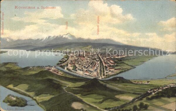 Konstanz Bodensee Insel Mainau Säntis Glarner Alpen