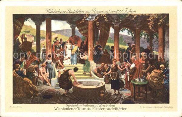 Wiesbaden Badeleben Römerzeit Fichtelnadelbäder G