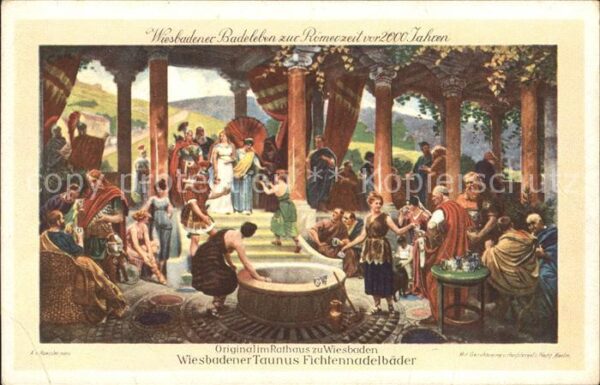Wiesbaden Badeleben Römerzeit Fichtelnadelbäder G