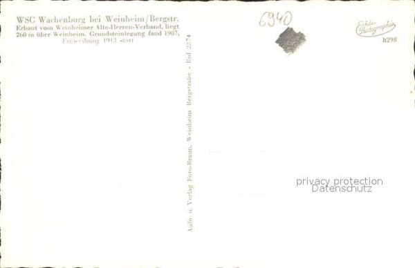 Weinheim Bergstrasse WSC Wachenburg Fünferbudenecke Rhenanen – Bild 2