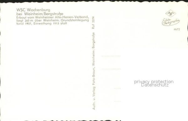 Weinheim Bergstrasse WSC Wachenburg – Bild 2