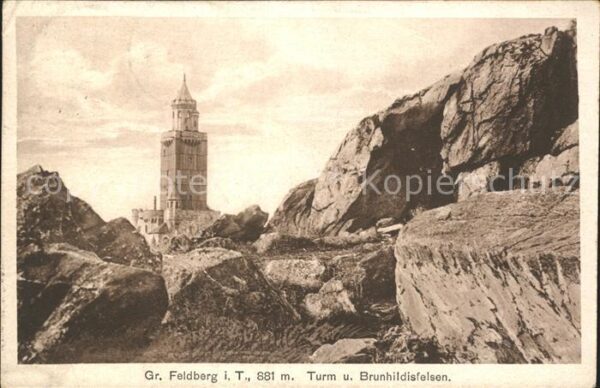 Grosser Feldberg Taunus Turm Brunhildisfelsen