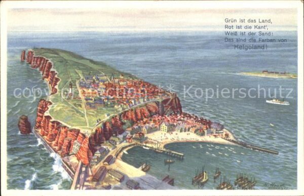 Helgoland Künstlerkarte