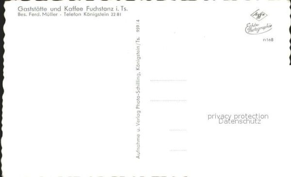 Fuchstanz Taunus Holzbildstock – Bild 2