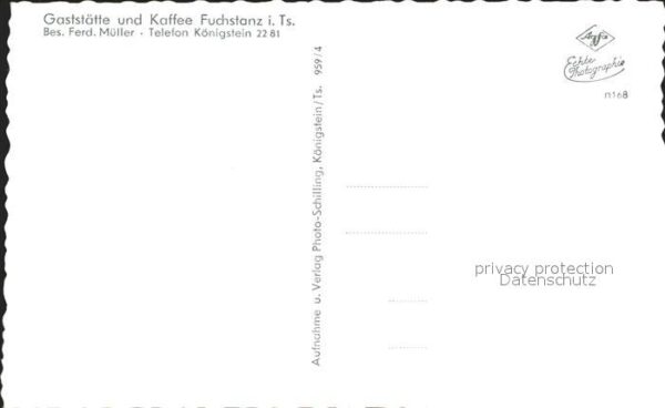 Fuchstanz Taunus Holzbildstock – Bild 2