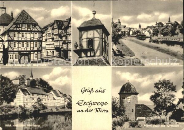 Eschwege Altes Rathaus Obermarkt Schlosspark Sch