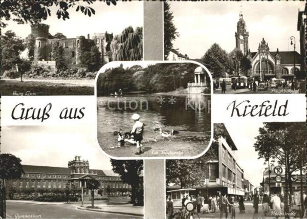 Krefeld Hauptbahnhof Burg Linn Hochstrasse Gymn