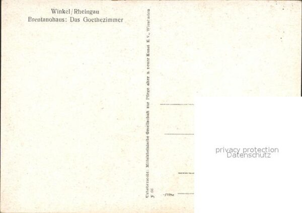 Winkel Oestrich-Winkel Brentanohaus Goethezimmer – Bild 2