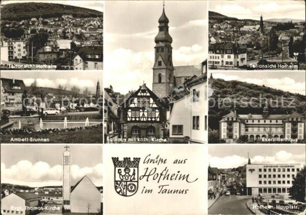 Hofheim Taunus Hauptstrasse Rathaus Exerzitienhaus Vol