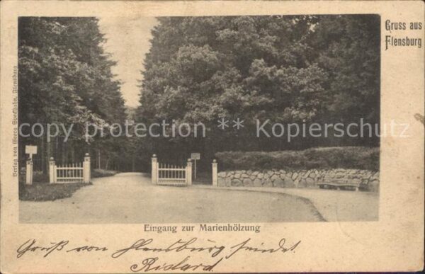 Flensburg Marienhölzung Eingang