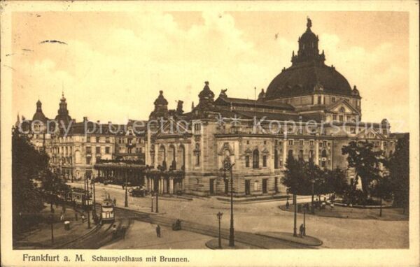 Frankfurt Main Schauspielhaus Brunnen