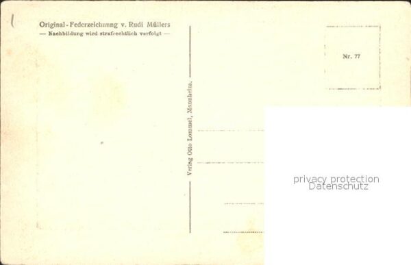 Frankfurt Main Rathaus Künstlerkarte – Bild 2