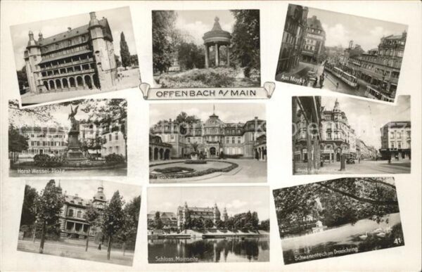 Offenbach Main Am Markt Horst- Wessel- Platz Schloss M