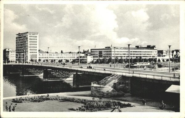 Frankfurt Main Friedensbrücke AEG- Hochhaus Ortskranke