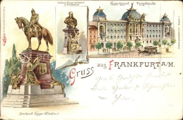 Frankfurt Main Neues Kaiserliches Postgebäude Denkmal