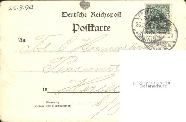 Frankfurt Main Neues Kaiserliches Postgebäude Denkmal – Bild 2