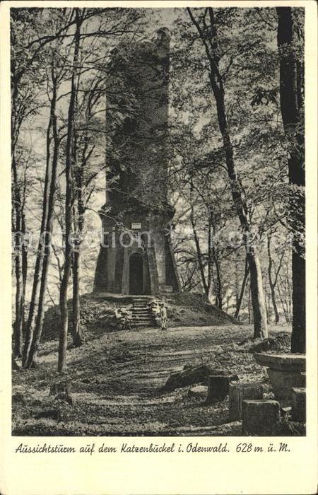 Waldbrunn Odenwald Katzenbuckel Aussichtsturm