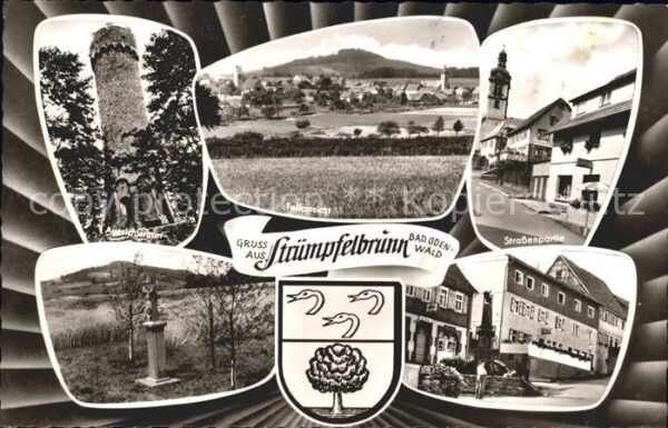Struempfelbrunn Aussichtsturm Strassenpartie Teilansich