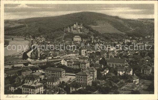 Wertheim Main vom Wartberg gesehen
