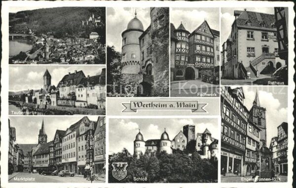 Wertheim Main Rathaus Marktplatz Schloss Engelsbrunne