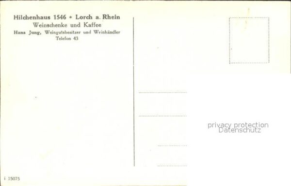Lorch Rheingau Hilchenhaus Weinschenke Kaffee Hans Jun – Bild 2