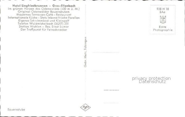 Grasellenbach Hotel Siegfriedbrunnen – Bild 2