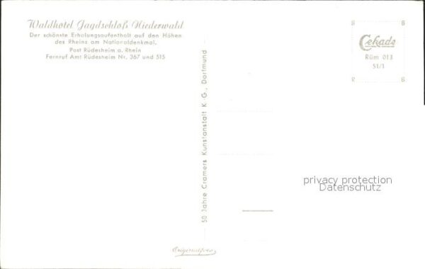Ruedesheim Rhein Waldhotel Jagdschloss Niederwald – Bild 2