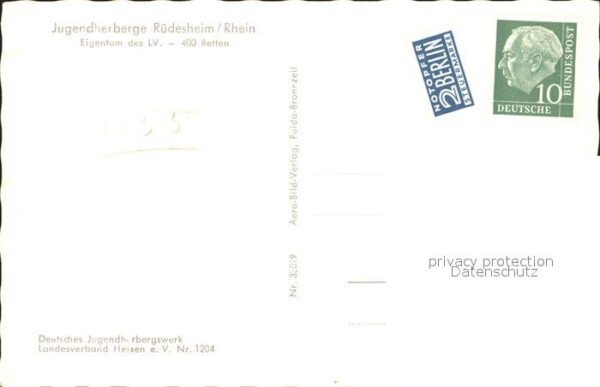 Ruedesheim Rhein Fliegeraufnahme der Jugendherberge – Bild 2