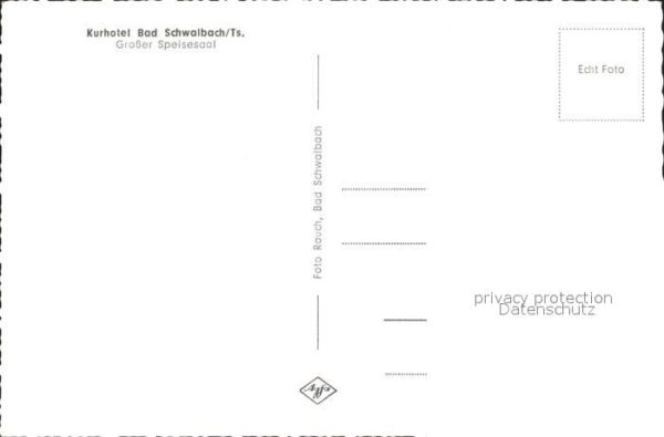 Bad Schwalbach Kurhotel Grosser Speisesaal – Bild 2