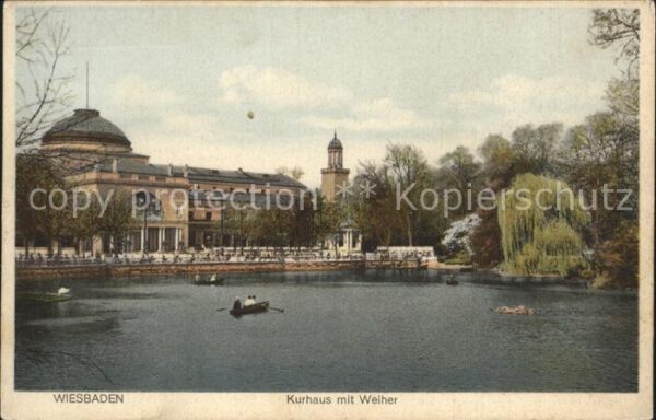 Wiesbaden Kurhaus Weiher