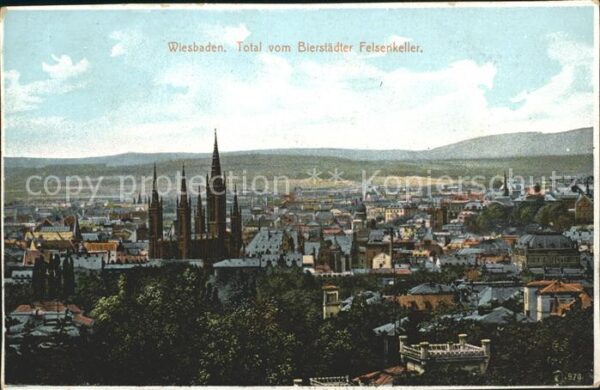 Wiesbaden Blick vom Bierstädter Felsenkeller