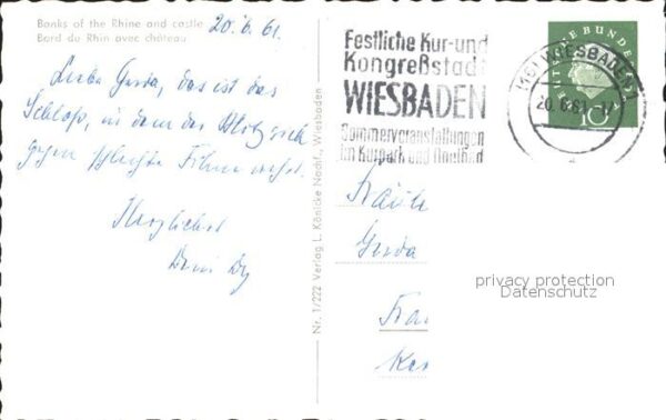 Biebrich Wiesbaden Rheinufer Schloss – Bild 2