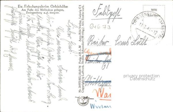 Zwingenberg Bergstrasse Fliegeraufnahme – Bild 2